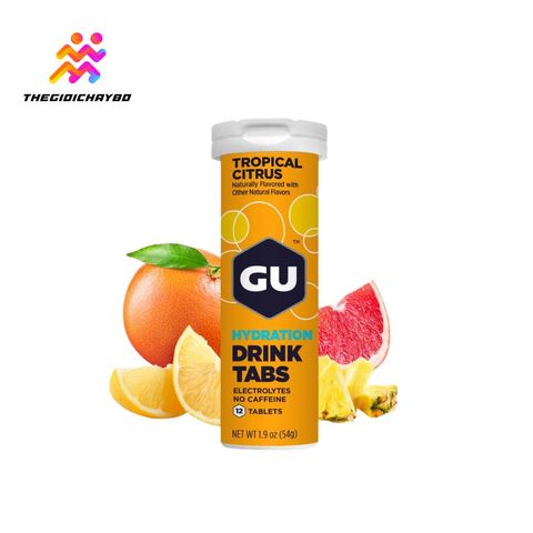  Viên Sủi Điện Giải GU Tuýp 12 Viên 