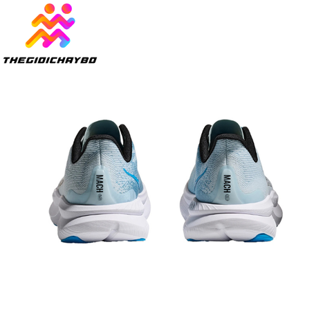  [MUA 1 ĐÔI GIẢM 35%, MUA 2 ĐÔI GIẢM 50%] Giày Chạy Bộ Nữ Hoka Mach 6 Wide Road - Tundra Blue / Raindrop 