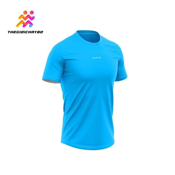  Áo T-Shirt Chạy Bộ Unisex Motive TM107 - Blue 