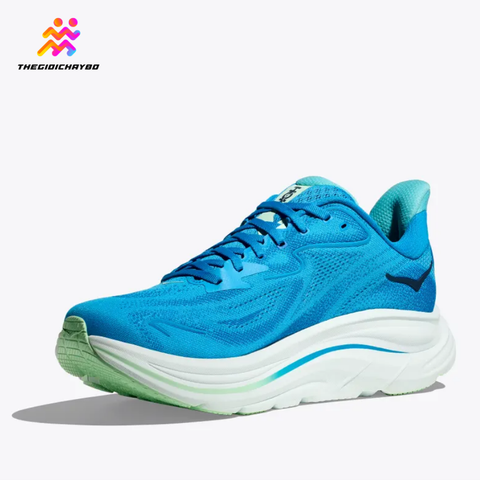  Giày Chạy Bộ Nam Hoka Clifton 10 Wide - Blue / Skyward Blue 