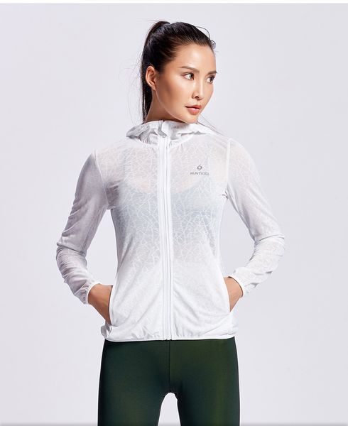  Áo Khoác Chạy Bộ Nữ RunTiger 4080A - Màu Trắng 