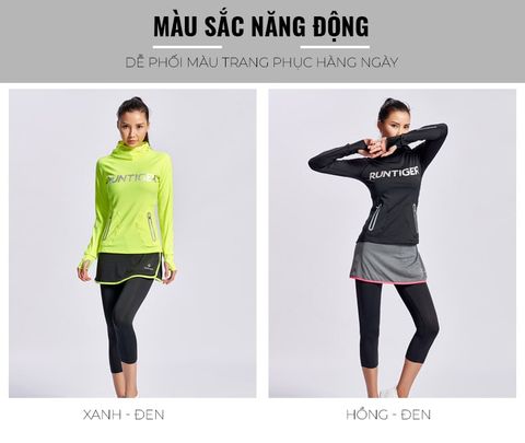  Quần Lửng Legging Nữ RunTigerR 4229 Nâng Mông - Màu Xám 
