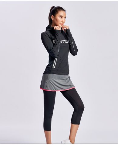  Quần Lửng Legging Nữ RunTigerR 4229 Nâng Mông - Màu Xám 