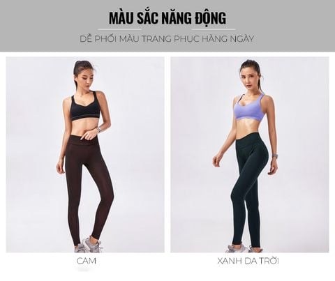  Quần Dài Chạy Bộ Nữ RunTiger 4449 - Màu Đen Xanh Lá 