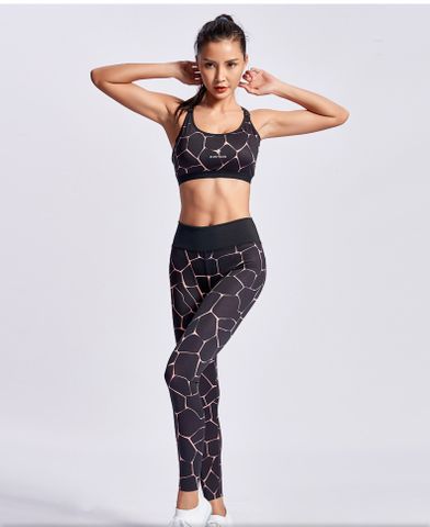  Quần Dài Chạy Bộ Nữ RUNTIGER 4489 - Màu Đen Cam 