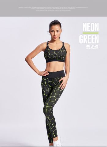  Quần Dài Chạy Bộ Nữ RUNTIGER 4489 - Màu Đen Xanh Lá 