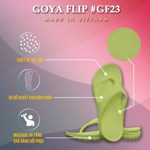  Dép Chạy Bộ GOYA Flip GF23 - Màu Neon 