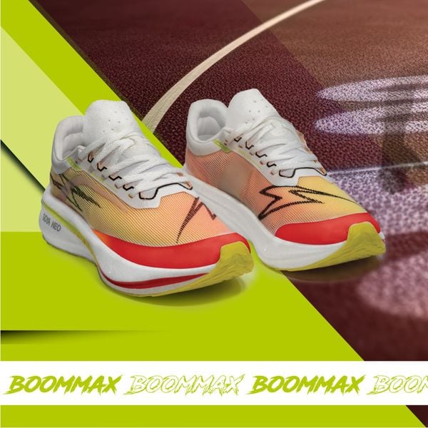  Giày Chạy Bộ Goya Neo kết hợp đế Carbon - Màu Trắng Cam 