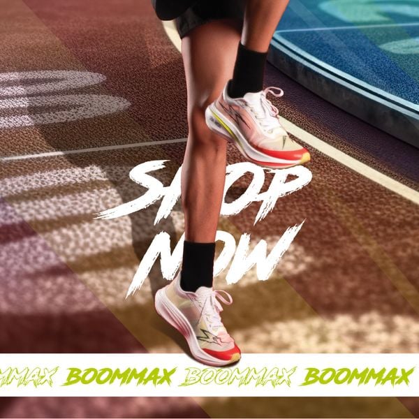  Giày Chạy Bộ Goya Neo kết hợp đế Carbon - Màu Trắng Cam 