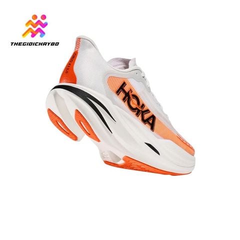  Giày Chạy Bộ Unisex Hoka Cielo X1 2.0 - Trắng Cam 