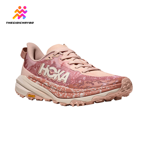  Giày Chạy Bộ Nữ Hoka Speedgoat 6 Trail - Rose Latte / Blush 