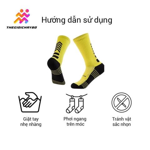  Tất Thể Thao Unisex Upper You Cổ Dài SPM4001 - Xanh bơ 