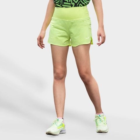  Quần Chạy Bộ Gymwolf 2 Lớp Nữ Speed Up - Màu Neon 