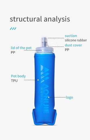  Túi Nước Mềm Aonijie SD72 Dung Tích 500ml - Blue White 