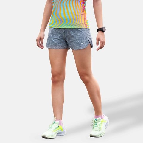  Quần Chạy Bộ Gymwolf 2 Lớp Nữ Speed Up - Màu Xám 