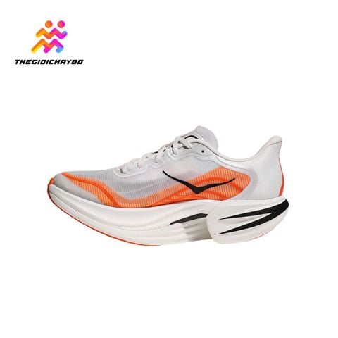  Giày Chạy Bộ Unisex Hoka Cielo X1 2.0 - Trắng Cam 