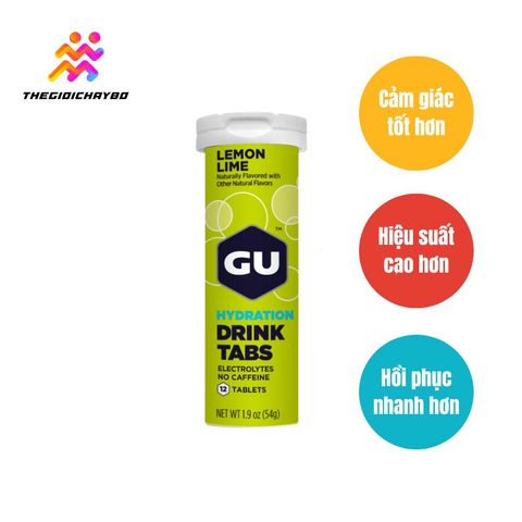  Viên Sủi Điện Giải GU Tuýp 12 Viên 