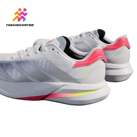  Giày Chạy Bộ Nữ Adidas Duramo Speed 2 - White / Silver Metallic / Lucid Red 
