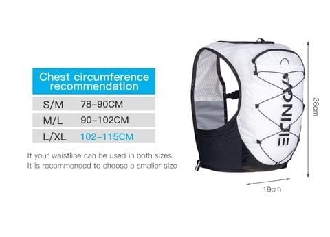 Vest Nước Chạy Bộ Aonijie C9108S - Đen Trắng 