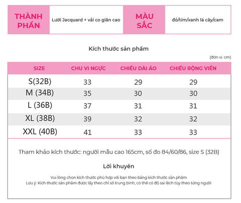  Áo Bra Nữ RunTiger 5328 - Màu Hồng 
