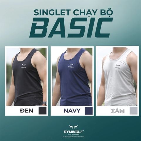  Áo Ba Lỗ Thể Thao Thương Hiệu Gymwolf  - Màu Navy 