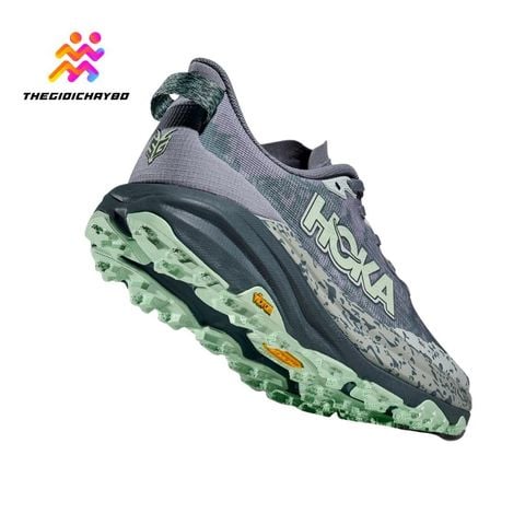  Giày Chạy Bộ Nữ Hoka Speedgoat 6 Wide - Moonlight / Thunder Cloud 