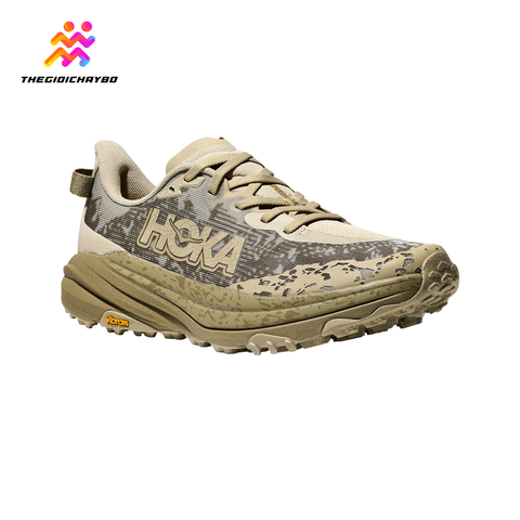  Giày Chạy Bộ Nam Hoka Speedgoat 6 Trail - Oyster Mushroom / Wild Mushroom 