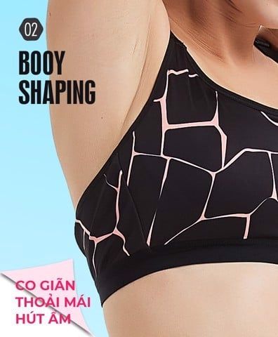  Áo Bra Chạy Bộ Nữ RUNTIGER 4488 - Màu Đen Trắng 
