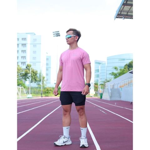  Áo Chạy Bộ Nam Gymwolf Fast & Fly - Hồng 