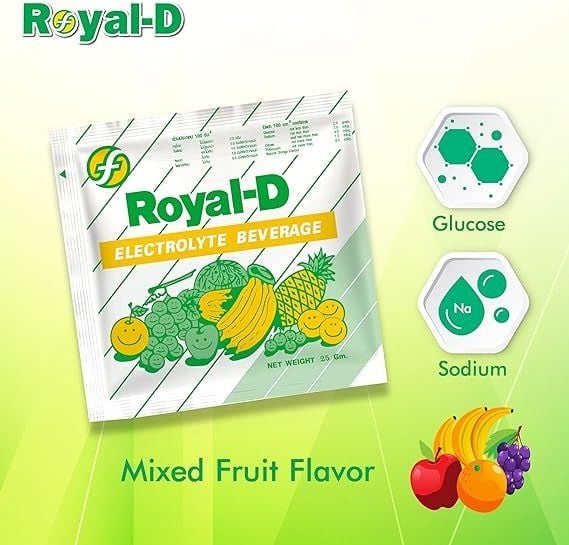  Bột Điện Giải Hòa Tan Royal-D Electrolyte Beverage - Vị Mixed Fruit Flavor 