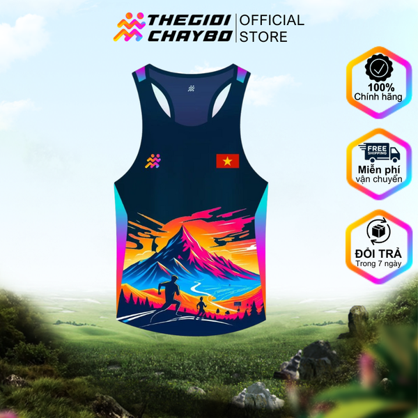  Áo Singlet Chạy Bộ Nam Siêu Nhẹ, Thoáng Khí, Khử Mùi Phiên Bản Trail TGCB 