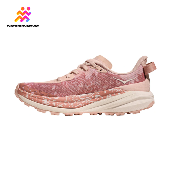  Giày Chạy Bộ Nữ Hoka Speedgoat 6 Trail - Rose Latte / Blush 