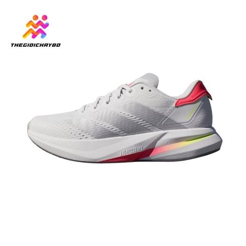 Giày Chạy Bộ Nữ Adidas Duramo Speed 2 - White / Silver Metallic / Lucid Red 
