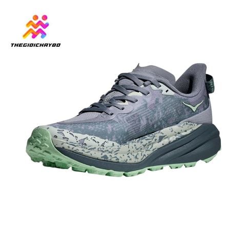  Giày Chạy Bộ Nữ Hoka Speedgoat 6 Wide - Moonlight / Thunder Cloud 