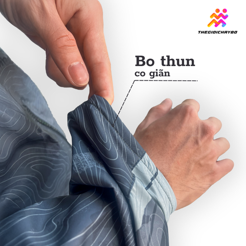  Áo Khoác Chạy Bộ Athlet Đi Mưa Chống Thấm  - Màu Xám 