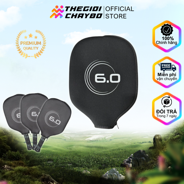  Túi Bảo Vệ Vợt Pickleball Six Zero - Black 