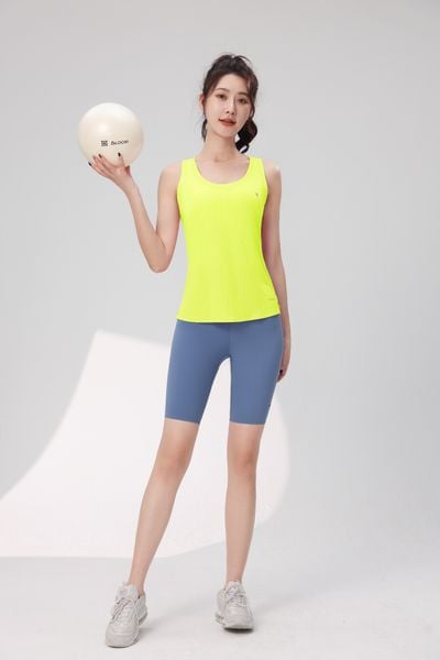  Áo Chạy Bộ Singlet Nữ Runtiger WM-7122 - Yellow 