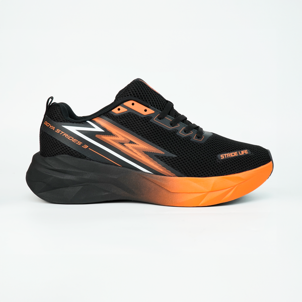  Giày Chạy Bộ Goya Strides 3 [2025] - Màu Đen Cam 