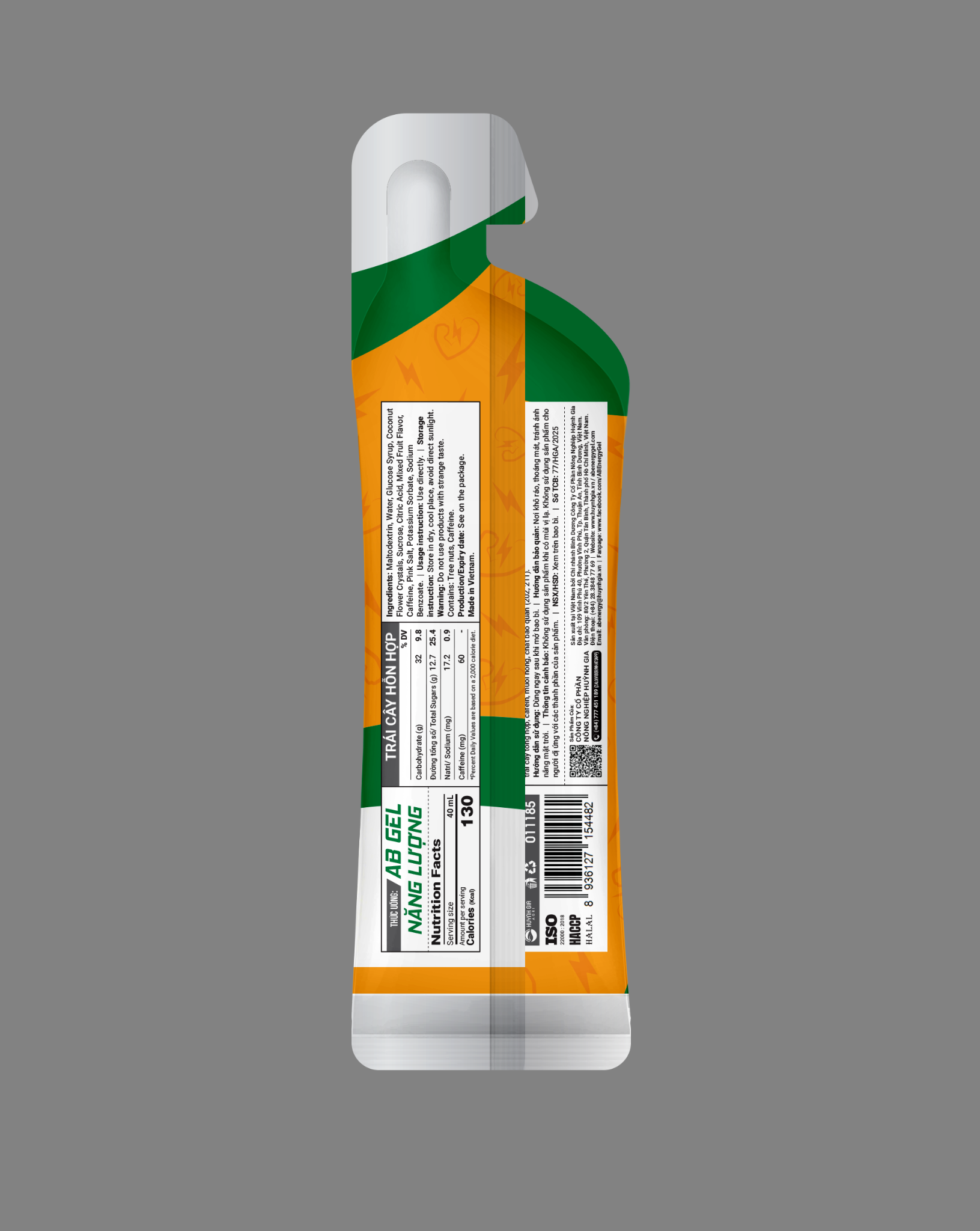  Gel Năng Lượng AB Flash Gói 40ml - Vị Trái Cây Hỗn Hợp 