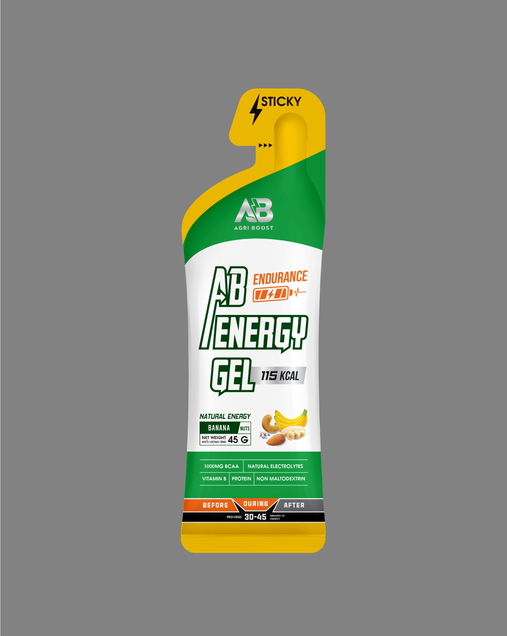  Gel Năng Lượng AB Endurance Gói 45g - Vị Chuối 