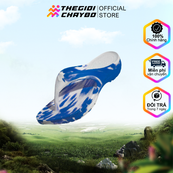  Dép Chạy Bộ Goya Flip Gf23 - Xanh Đậm Trắng 