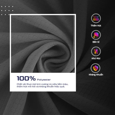  Áo Thun T-shirt Chạy Bộ Nữ TGCB 100% Polyester, Thấm Hút Tốt, Nhanh Khô - Đen Họa Tiết 