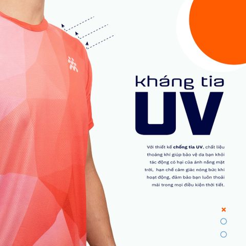  Áo Thun T-shirt Chạy Bộ Nam TGCB 100% Polyester, Thấm Hút Tốt, Nhanh Khô - Cam 