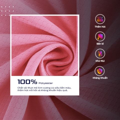  Áo Thun T-shirt Chạy Bộ Nữ TGCB 100% Polyester, Thấm Hút Tốt, Nhanh Khô - Cam 