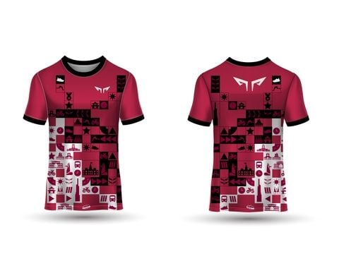  Áo Chạy Bộ Gymwolf Saigon Dynamic - Màu Đỏ tươi 