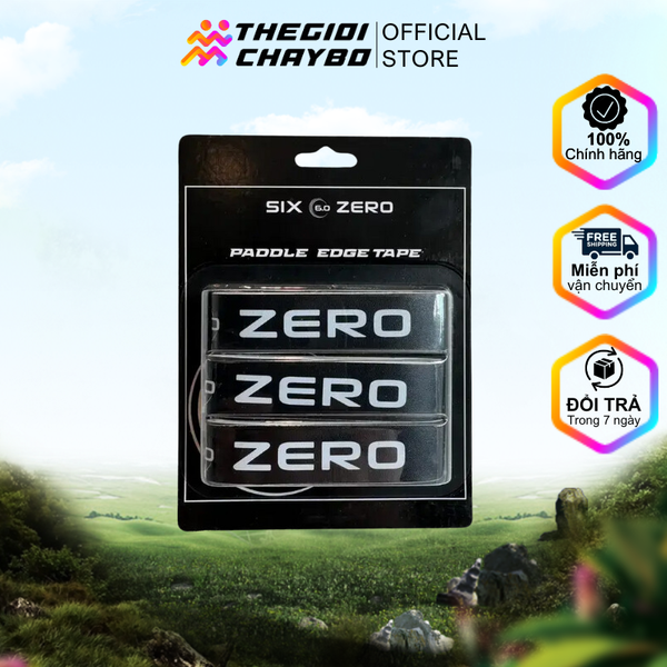  Băng Keo Bảo Vệ Cạnh Vợt Pickleball Six Zero Professional Edgeguard Tape - Black 