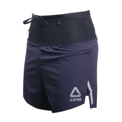  Quần Short Chạy Bộ Aspire APQ601 Đa Năng, Có Đai Belt - Navy 