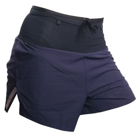  Quần Short Chạy Bộ Aspire APQ601 Đa Năng, Có Đai Belt - Navy 