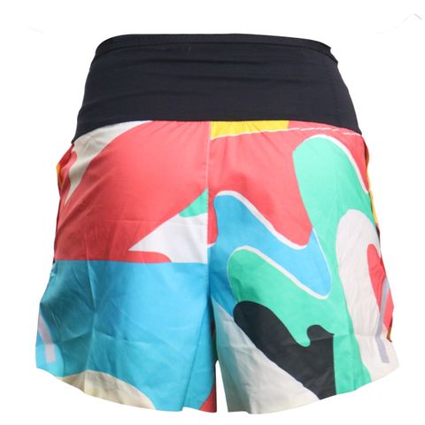  Quần Short Chạy Bộ Aspire APQ614 Đa Năng, Có Đai Belt - Cam Xanh Vàng 