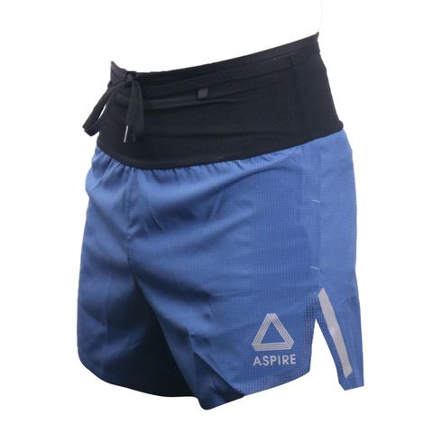  Quần Short Chạy Bộ Aspire APQ638 Đa Năng, Có Đai Belt  - Xanh Lam 